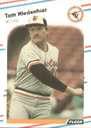 1988 Fleer Baseball Cards      568     Tom Niedenfuer